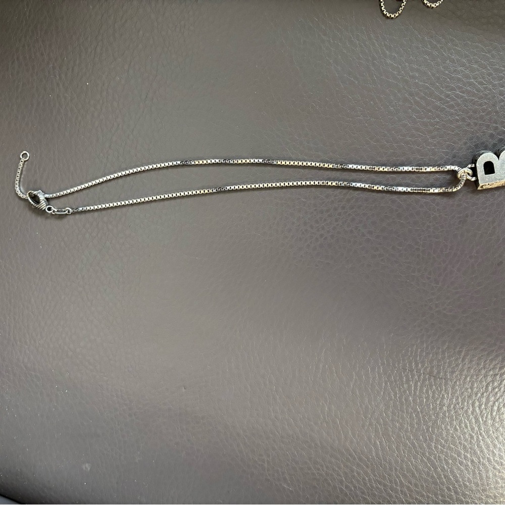 Gucci Sterling Silver Initial 'B' Pendant Necklace - Picture 4 of 4